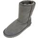 SNUGRUGS Ladies Genuine Sheepskin Mid Calf Short Boot Grey - 5 UK