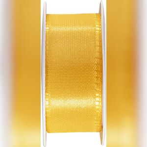 10x Geschenkband 25 mm x 3 m gelb Image