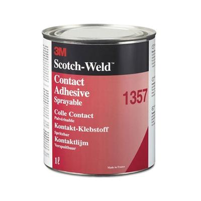 3M Neoprene High Performance Contact Adhesive 1357, 1 qt, Can, Gray-Green (405-021200-19892)