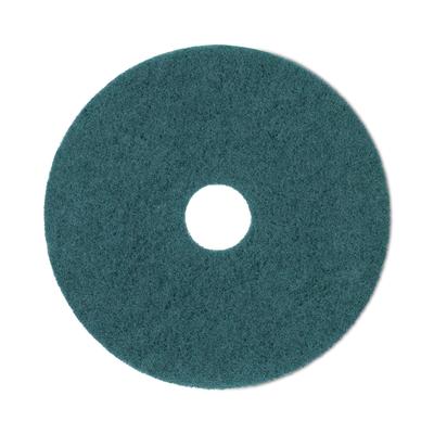 Boardwalk Heavy-Duty Scrubbing Floor Pads, 19" Diameter, Green, 5/Carton (PAD4019GRE)