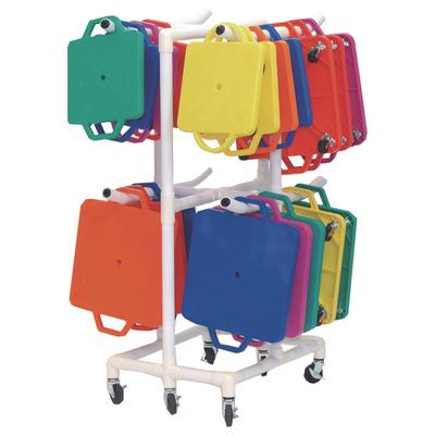 Champion Sports ABS Scooter Storage Cart, Plastic, 176 lb Capacity, 21 x 27 x 54, White (CSIMSCART)