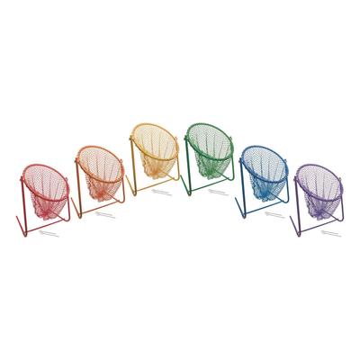 Champion Sports Multipurpose Target Net Set, 16" x 12.5", 15" Diameter, 6 Assorted Color Nets (CSITNM18SET)
