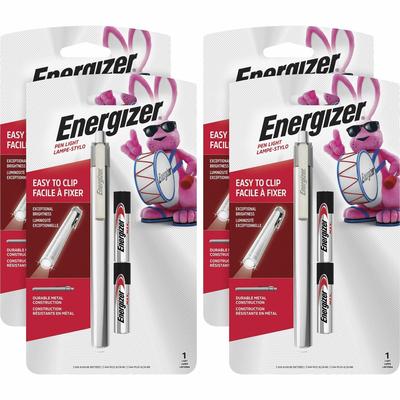 Energizer LED Pen Light, Bulb, 1 W, AAA, AluminumBody, Silver (EVEPLED23AEHCT)