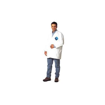 Extensis Tyvek 400 Two Pocket Lab Coat, 2X-Large, White (251-TY212S-2XL)