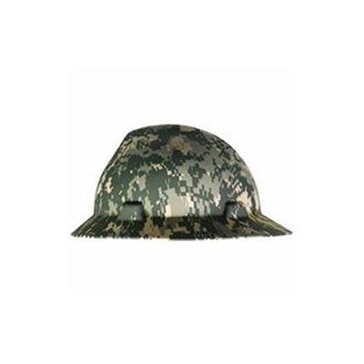 MSA Freedom Series V-Gard Helmet, Fas-Trac III Ratchet, Slotted, Camouflage (454-10104254)