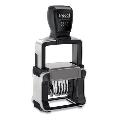 Trodat Professional Numberer, Self-Inking, Type Size 1 1/2, Six Digits, Black (USST5546)