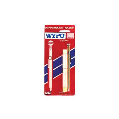 WYPO Round Soapstone Holder, 1/4 in X 5 in, Stainless Steel, Includes (4) Soapstones (326-SP-800-1)