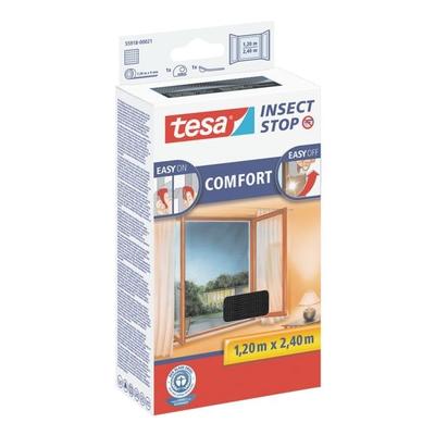 tesa Fliegengitter »Insect Stop COMFORT« 55918 für bodentiefe Fenster grau, 120x240 cm