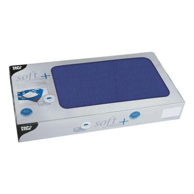 Papstar Vlies Mitteldecke 80 x 80 cm »soft selection plus« einfarbig 20 Stück blau, 80 cm