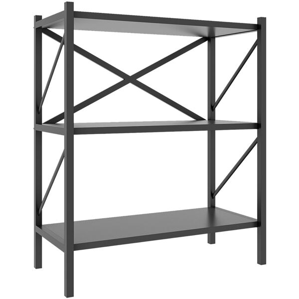 VCM offenes Stand-Regal »Insansi 2fach« im Industrial-Design grau, 66x85x34 cm
