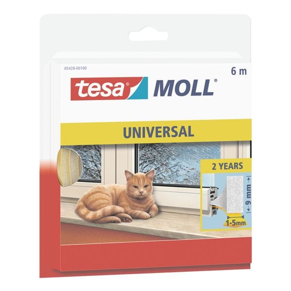 tesa Schaumstoffdichtung »tesamoll® UNIVERSAL« 9 mm x 6 m grau, 0.9 cm Image