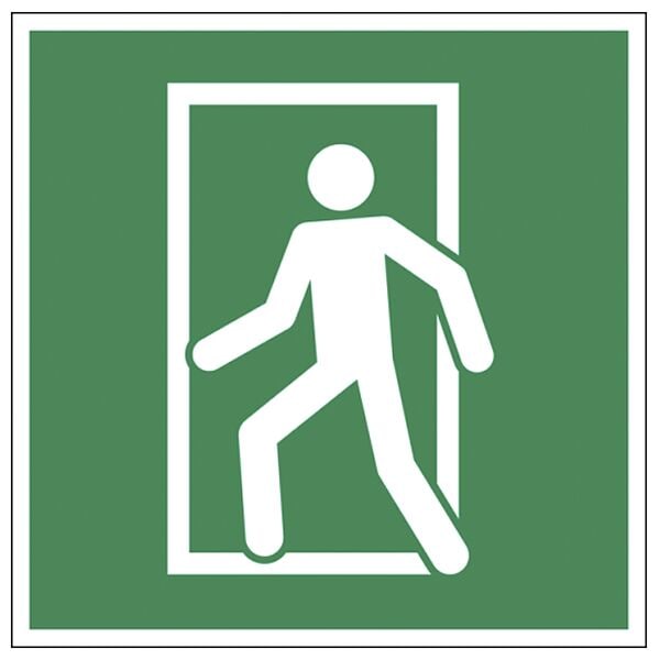 LimarLite Rettungszeichen »Ausgangstür für Nebenfluchtwege, die nicht über Hauptfluchtwege, 15x15 cm Image