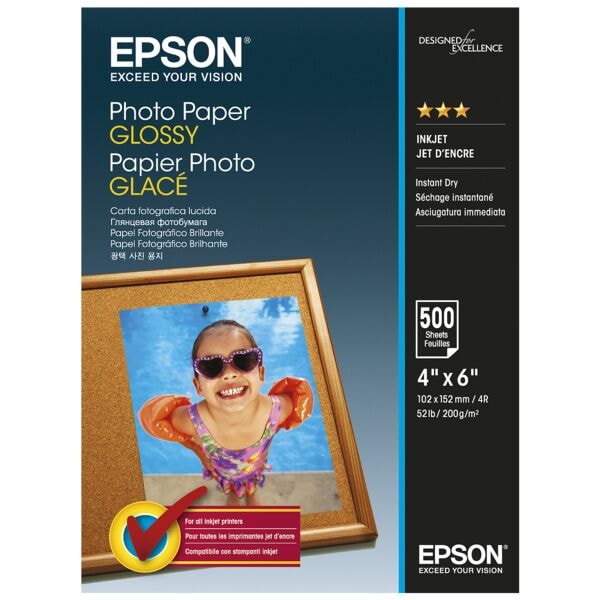 Epson Fotopapier »Photo Paper Glossy« 10 x 15 cm glänzend 500 Blatt weiß Image