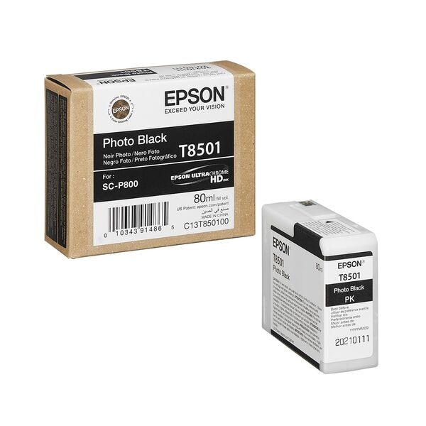 Epson Tintenpatrone »T8501« schwarz schwarz Image