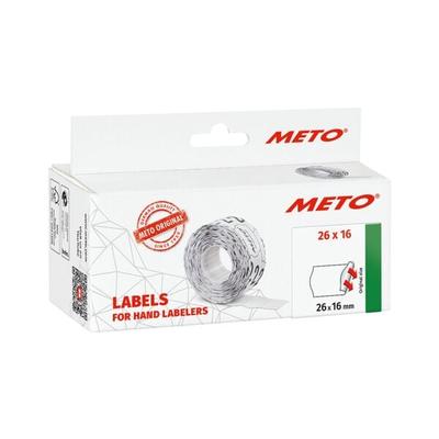 METO 6x 1000 Preisauszeichner-Etiketten - permanent (26 x 16 mm) weiß Image