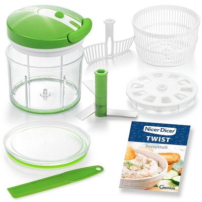 9-tlg. Gemüseschneider-Set »Nicer Dicer Twist« grün, Genius