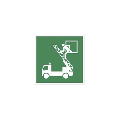 LimarLite Rettungszeichen »Rettungsausstieg [E017]« 20 x 20 cm Folie (0,4 mm), 20x20 cm