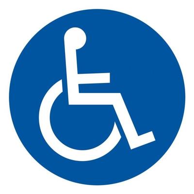 EXACOMPTA Hinweisschild »Reserviert für Schwerbehinderte« 30 cm