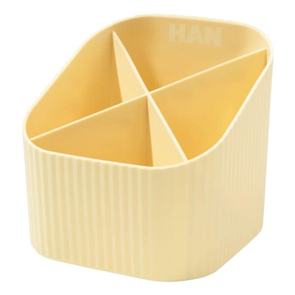 HAN Schreibtischköcher »Re-X-LOOP« gelb, 11.1x10.5x11.1 cm Image