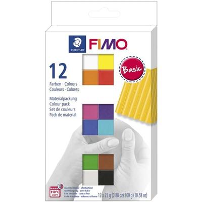 12er-Pack Modelliermasse »Fimo soft - Materialpackung Basic« mehrfarbig, FIMO