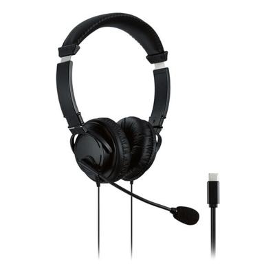 Stereo-Headset mit USB-C schwarz, Kensington