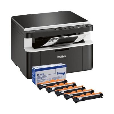 Brother Multifunktionsdrucker »DCP-1612WVB« mit 5 Tonerkassetten schwarz schwarz, 38.5x25.5x34 cm Image