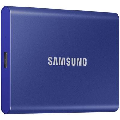 Externe Festplatte »Portable T7« blau 1000 GB blau, Samsung, 8.5x5.7x0.8 cm