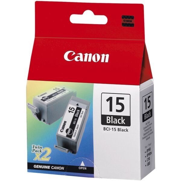 Canon Doppelpack Tintenpatrone »BCI-15 BK« schwarz Image