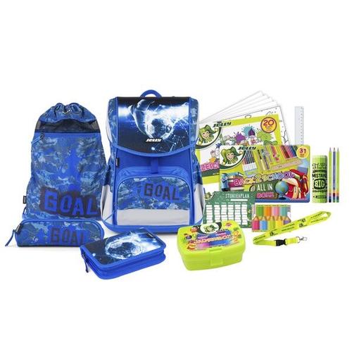 Schulranzen-Set »ERGONOMIC FLEXI« blau, JOLLY