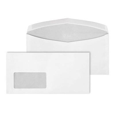 ÖKI 1000er-Pack Briefumschläge DIN lang - mit Fenster weiß, 22.9x11.4 cm