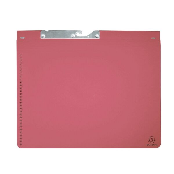 EXACOMPTA 25er-Pack Pendelhefter Karton DIN A4 rot rot, 27.5x31.8 cm Image