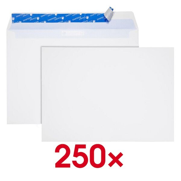 Mailmedia 250er-Pack Versandtaschen »Cygnus Excellence®« DIN B4 ohne Fenster hochweiß weiß, 25x35.3 cm Image