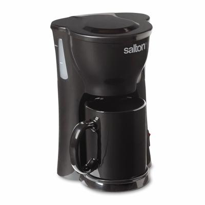 Space Saving 1 Cup Coffee Maker - Black by Salton® in Black