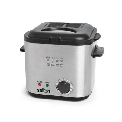 Compact Deep Fryer 1L/Qt by Salton® in Stainless Steel