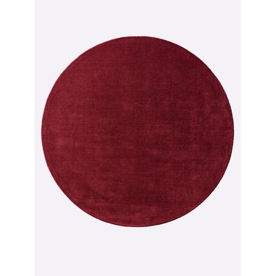 Teppich HEINE HOME Gr. 9, rot (bordeaux), B:200cm H:15mm L:200cm, Wolle, Teppiche Image