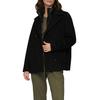 Cabanjacke S.OLIVER, Damen, Gr. 40, schwarz, Obermaterial: 69% Polyester, 27% Wolle, 4% Polyamid. Futter: 100% Polyester, unifarben, casual, regular fit taillenbedeckt, ohne Ausschnitt, Langarm gerader Abschluss, Jacken, mit herausnehmbarem Inlay