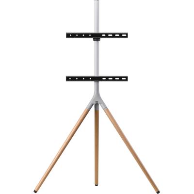 ONE FOR ALL TV-Ständer "Tripod 360 WM 7472" Gerätehalterungen TV Stand Ultraslim TURN 65" silberfarben (eiche, silber)