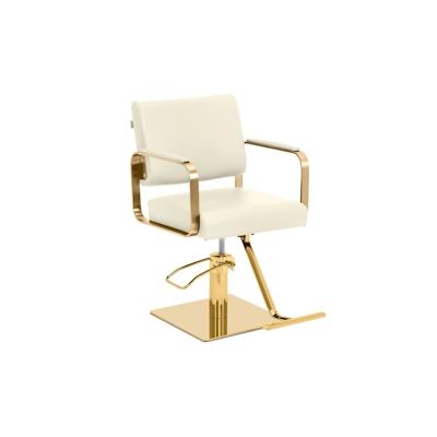 physa Friseurstuhl mit Fußstütze - 50 - 66 cm - 200 kg - creme/golden Image