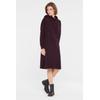 Sweatkleid SENSES.THE LABEL, Damen, Gr. XXL, US-Größen, lila (deep plum), Material: 100% Baumwolle, bedruckt, gemustert, casual, regular fit, Rundhals, Langarm eingesetzt Rippbündchen, Kleider, aus Baumwolle