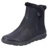 Winterboots RIEKER, Damen, Gr. 39, schwarz, Lederimitat, Textil, unifarben, klassisch, Schuhe, Keilstiefelette - 150 Jahre Rieker Jubiläumsartikel