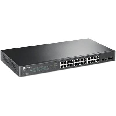 TP-LINK Netzwerk-Switch "Omada TL-SG2428P 24-Port Gigabit PoE+ L2 Smart Switch 4xSFP" Netzwerk-Switches schwarz