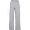 Jogginghose URBAN CLASSICS "Urban Classics Damen Ladies Baggy Light Terry Sweat Pants", Damen, Gr. XXL, US-Größen, grau (lightasphalt), 70% Baumwolle, 30% Polyester, unifarben, oversize, Hosen