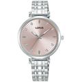 Quarzuhr LORUS "Women", silber (silberfarben, rosé), Armbanduhren, Damen, Armbanduhr, Damenuhr, Edelstahlarmband, analog, Glaskristalle