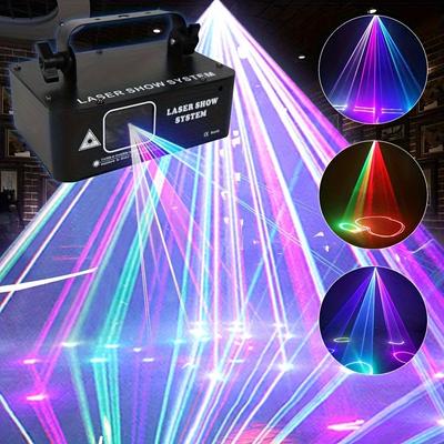 TEMU 1pc 1 500mw Dmx-512 Rgb Dj Activity Ceiling For Bar Christmas Friday Decorations