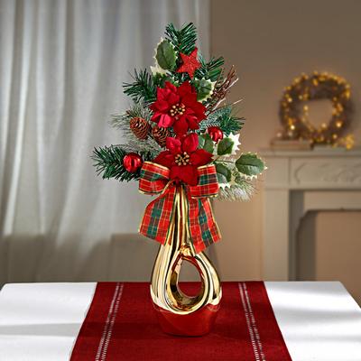 Weihnachtsgesteck Tanne mit Christstern Eldo Image