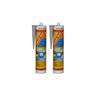 Sika - Set mit 2 Silikondichtstoffen sil Pool - Grau - 300ml - Gris