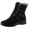 Winterboots ARA "MÜNCHEN", Damen, Gr. 36, schwarz, Textil, Veloursleder, sportlich, Schuhe, Schnürboots, Winterstiefelette in Komfortweite H = sehr weit