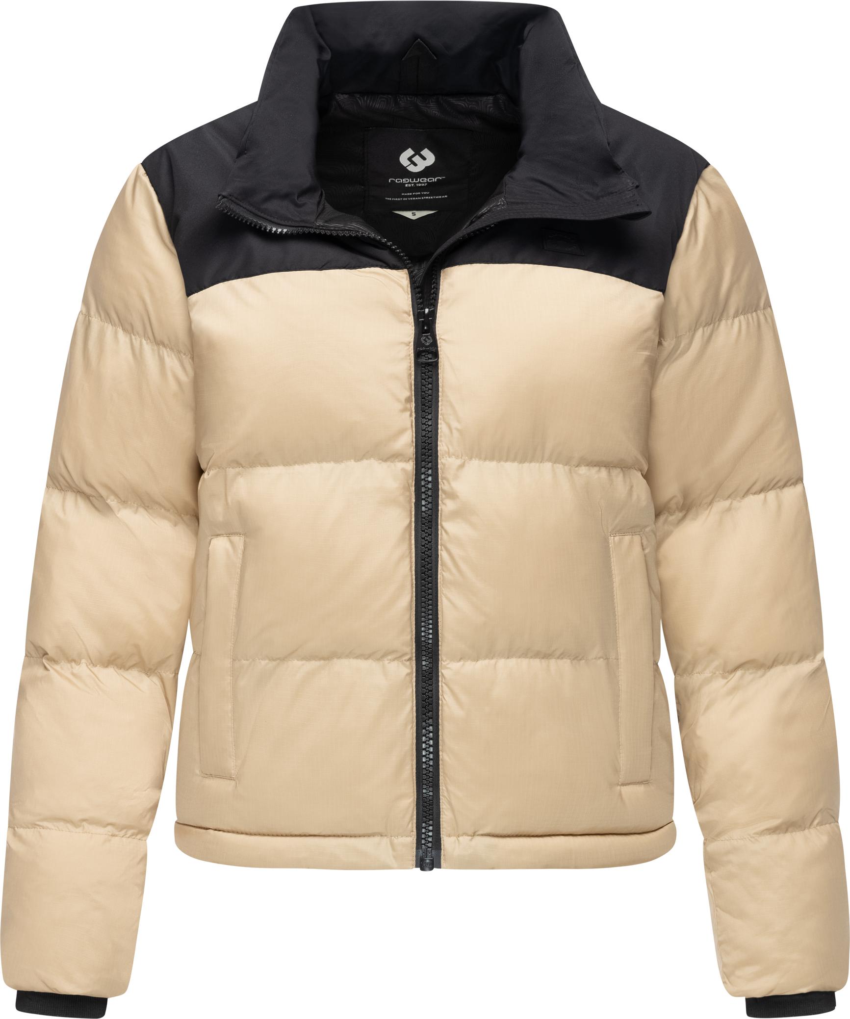 Steppjacke RAGWEAR "Serah", Damen, Gr. 5XL (50), grau (taupe), Obermaterial 1: 100% Nylon. Obermaterial 2: 100% Polyester. Innenfutter: 100% Polyester. Wattierung: 100% Polyester, lässig geschnitten hüftbedeckend, hoch geschlossener Ausschnitt, eng...