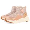 Winterboots GIOSEPPO "POLGAR", Kinder, Gr. 28, rosa (rosa roségoldfarben metallic), Textil, Synthetik, Leder, metallic, Glitzer, modisch, Schuhe, Plateauboots, Klettstiefel, Chunky Sneaker mit Stern in roségoldfarben