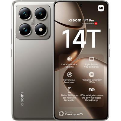 XIAOMI Smartphone "Xiaomi 14T Pro 512GB", grau (titan gray), 512 GB, Mobiltelefone, Topseller